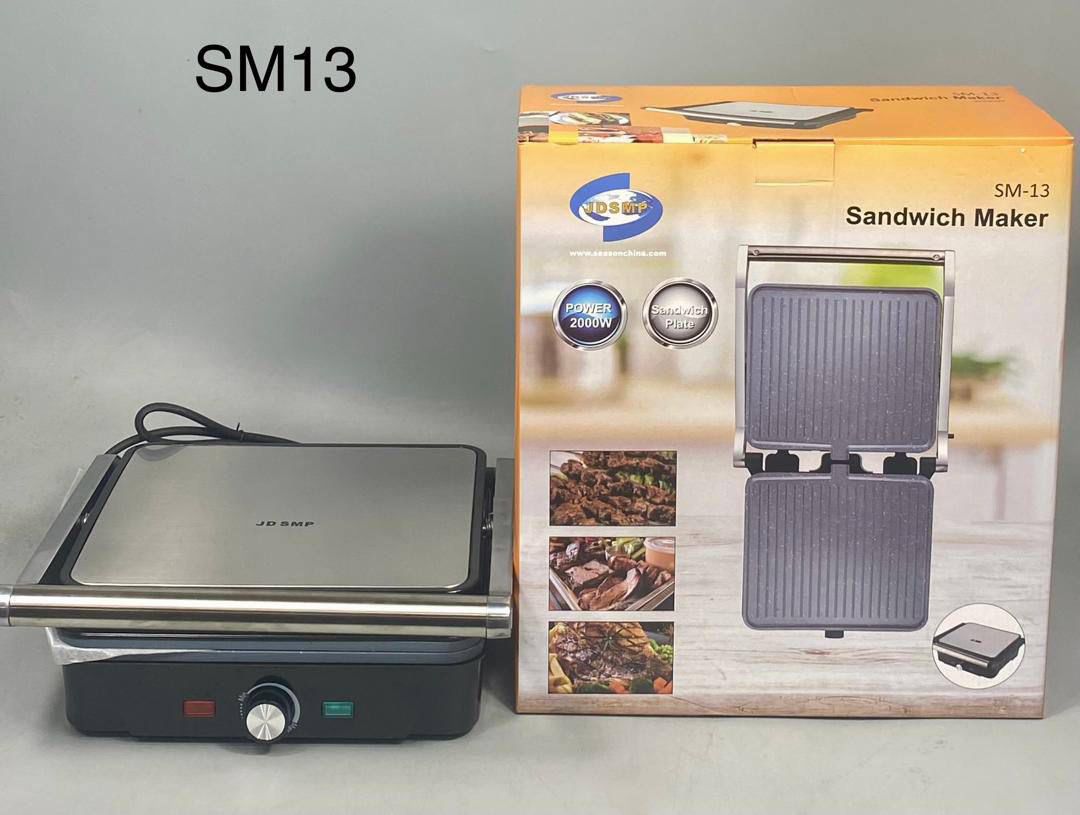 SMP 2000WATT PANINI SANDWICH MAKER   (Light)